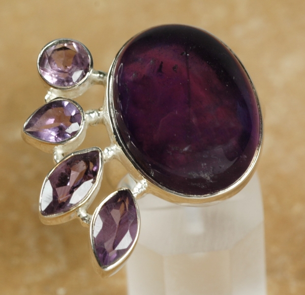 Silberring mit Amethyst